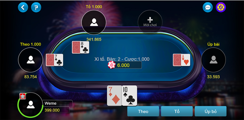 Xì Tố tại BOSSFUN – Poker chuẩn quốc tế, thưởng gấp 50 lần 3 Cách chơi Xì Tố